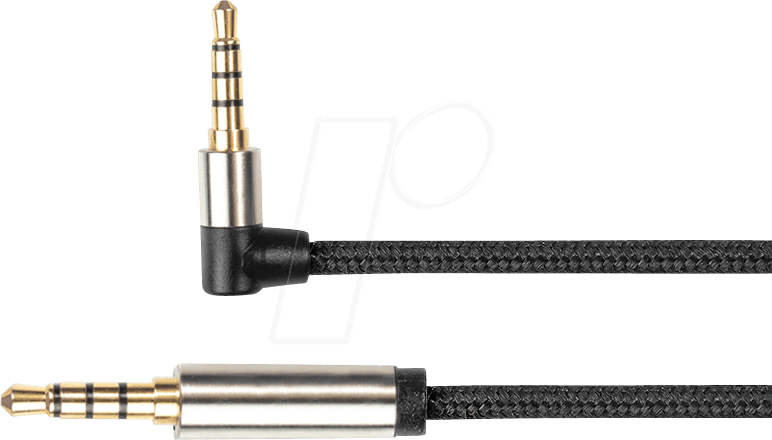 GC-M0233 - Audiokabel, 3,5mm Klinke 4-polig, 1,5 m, gew.