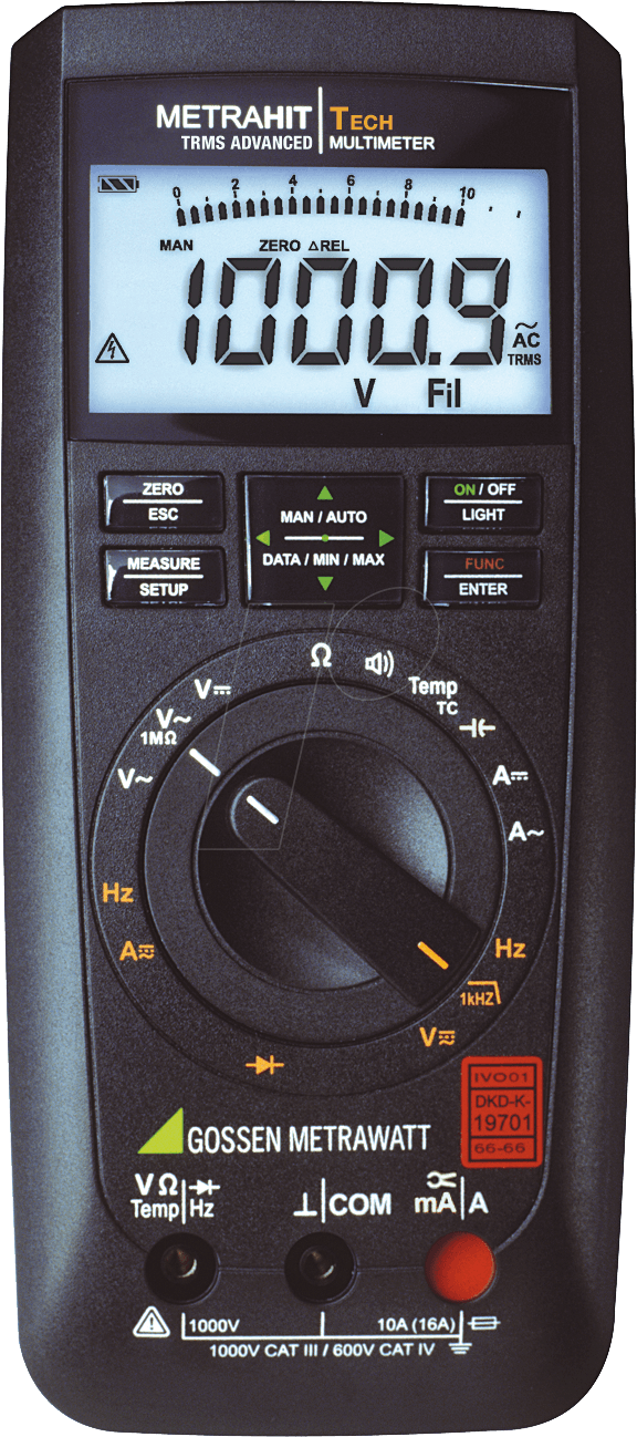 METRAHIT TECH - Multimeter METRAHIT AM TECH, digital, 12000 Counts, TRMS