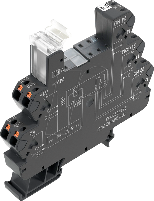 TRP 24VUC 2W - Relaissockel TERMSERIES für 2 Wechsler