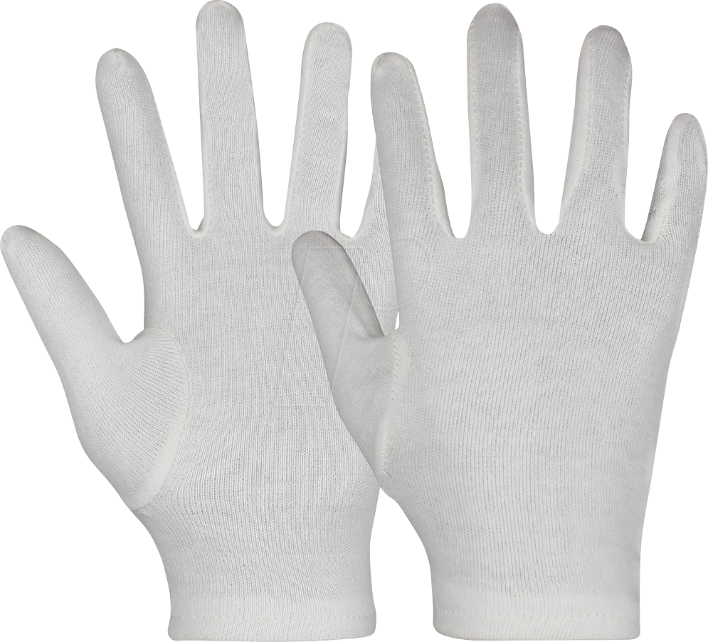 Thumbnail - HASE 50880 7 SET - Arbeitshandschuhe, Baumwolle, Metz, GR7, 12 Stück