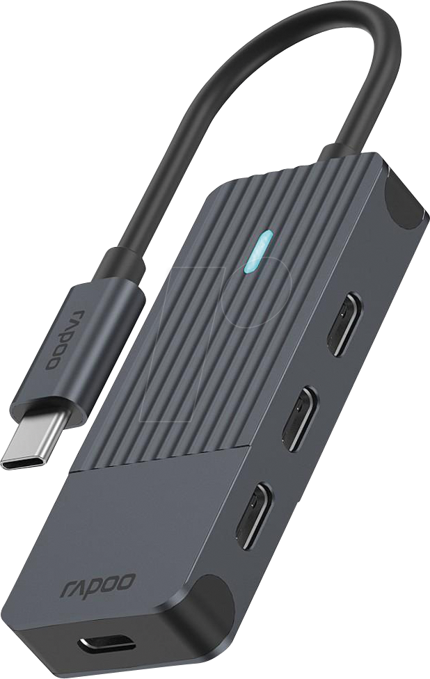 RAPOO UCH-4002 - USB 3.0 4-Port Hub, 4x C, USB-C Anschlusskabel