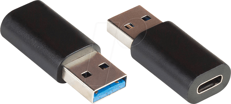 GC USB-AD300 - USB 3.0 Adapter, A-Stecker > C-Buchse, Schwarz
