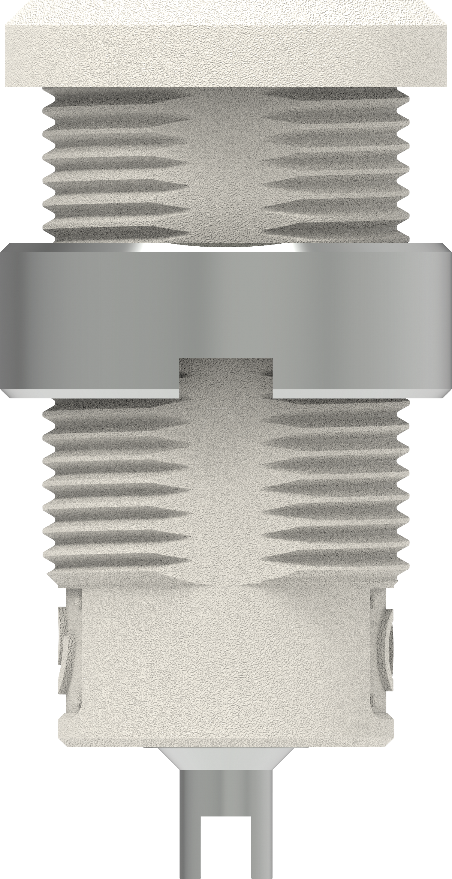 PJP 3275-C-BC - Sicherheits-Bananenbuchse, 4 mm, Flachstecker, weiß