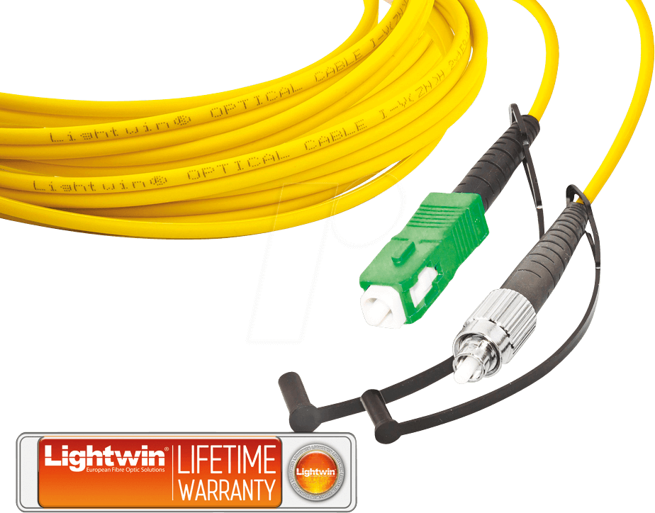 LSP-09 SCA-FCA3 - Simplex LWL Patchkabel, SM OS2, SC/APC - FC/APC, 3 m