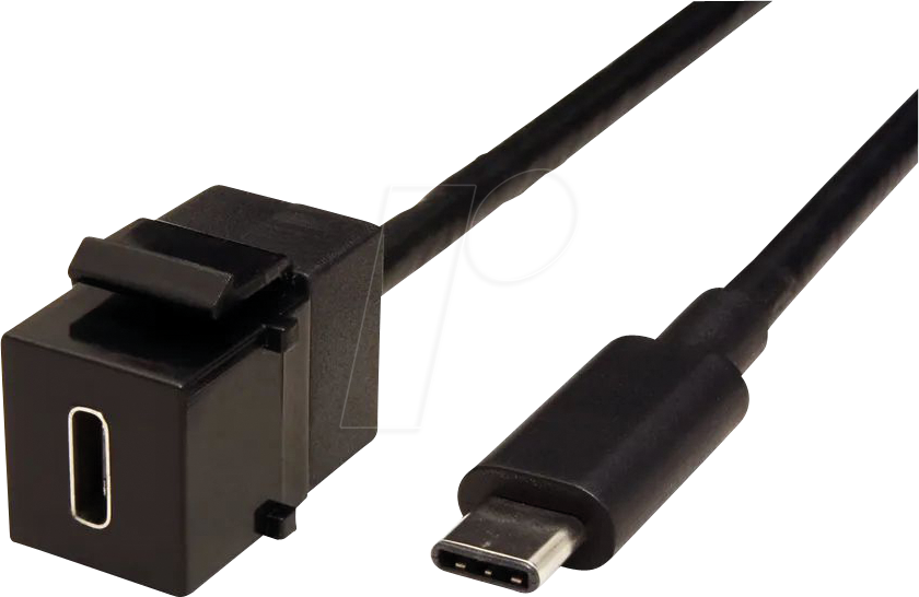Thumbnail - BACH 917.1212 - Keystone Modul, USB Typ C Buchse / Stecker, 0,5 m