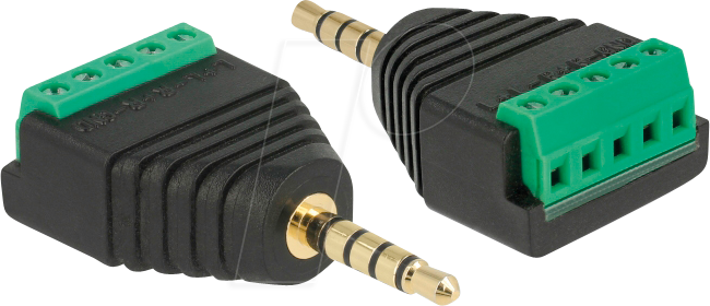 DELOCK 65947 - Adapter Klinke, Stecker > Terminalblock