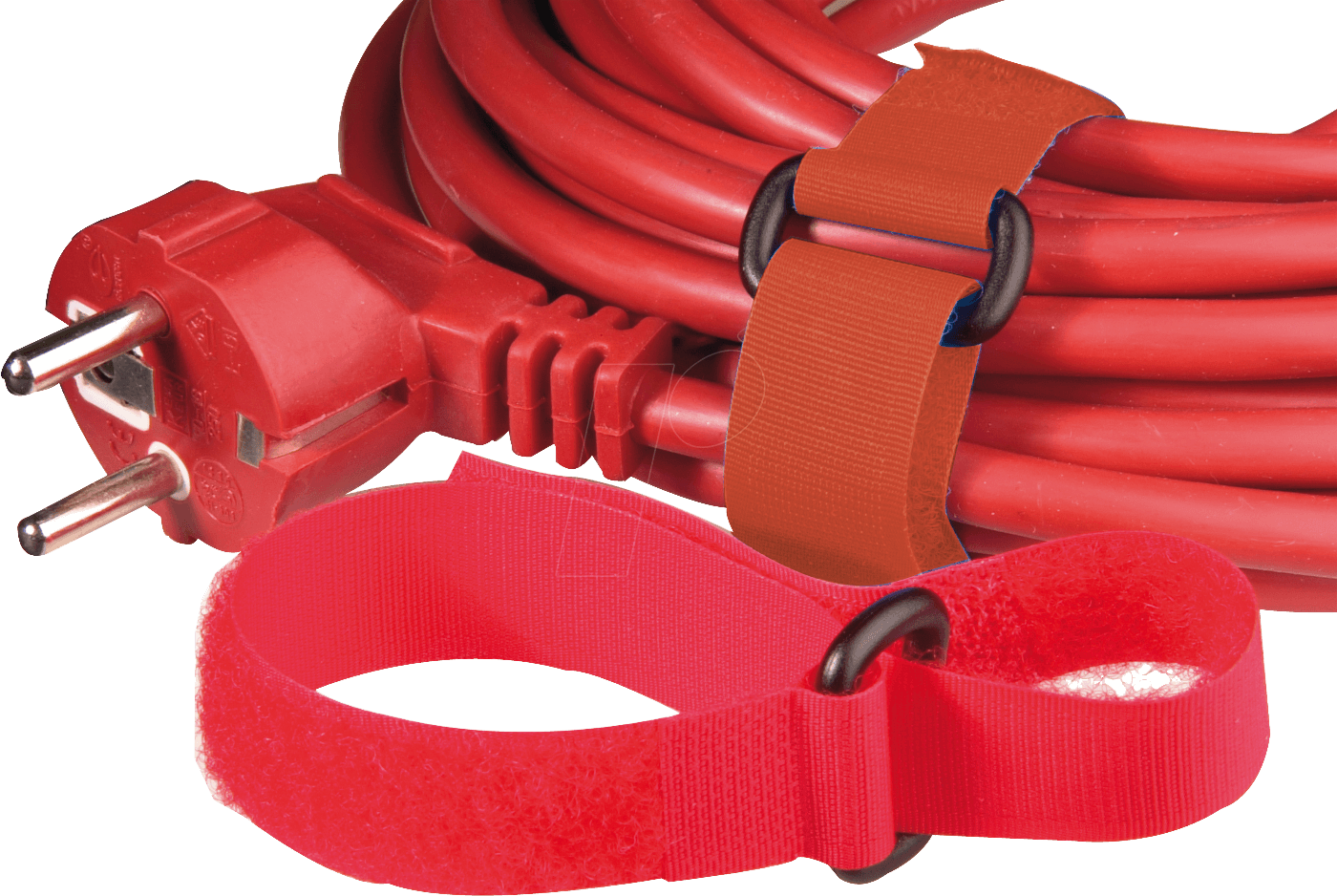 KLETTBAND 300 RT - Klettband mit Schlinge, 300 x 20 mm, rot