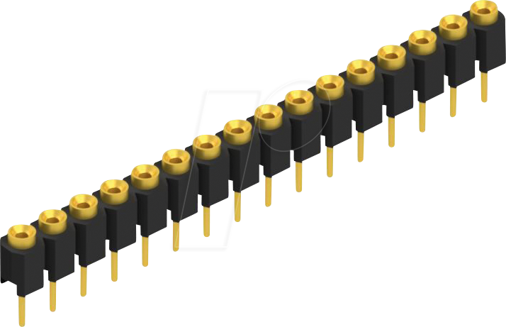 FIS MK 01 16G - Buchsenleiste, 1-reihig, 1 x 16 - 2,54 mm