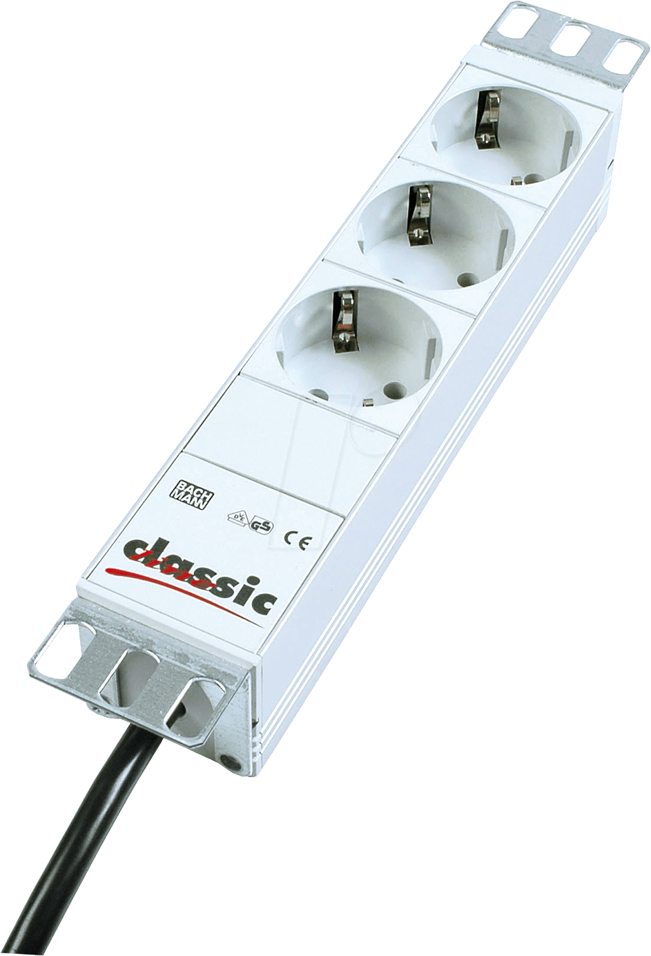 MR 10-SL3 - 3-fach Steckdosenleiste, 25,4cm(10'')