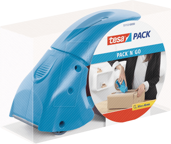 TESA 51112 - tesapack® Abroller pack´n´go, blau