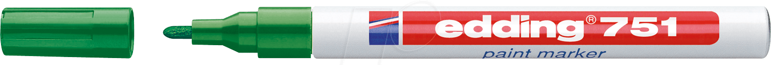 EDDING 751GN - Lack Marker, 1,0 - 2,0 mm, grün