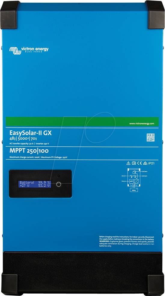 VE PMP482507010 - Victron EasySolar II 48/5000/70-50 MPPT 250/100, All-In-One Lösu