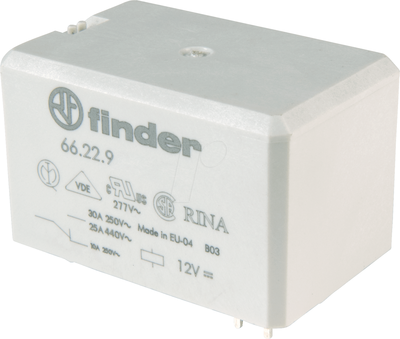 FIN 66.22.8 230V - Leistungsrelais 30 A, für Leiterplatte