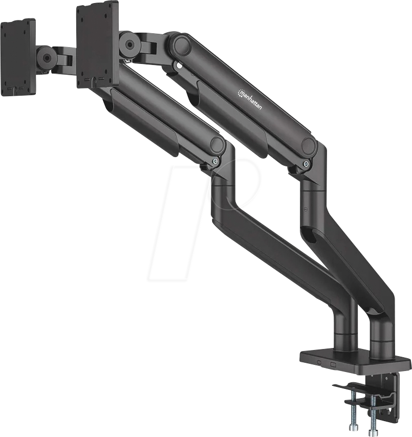 MANHATTAN 462587 - Tischhalterung für 2 Monitore, 17'' bis 45'' max. 20 kg pro Arm