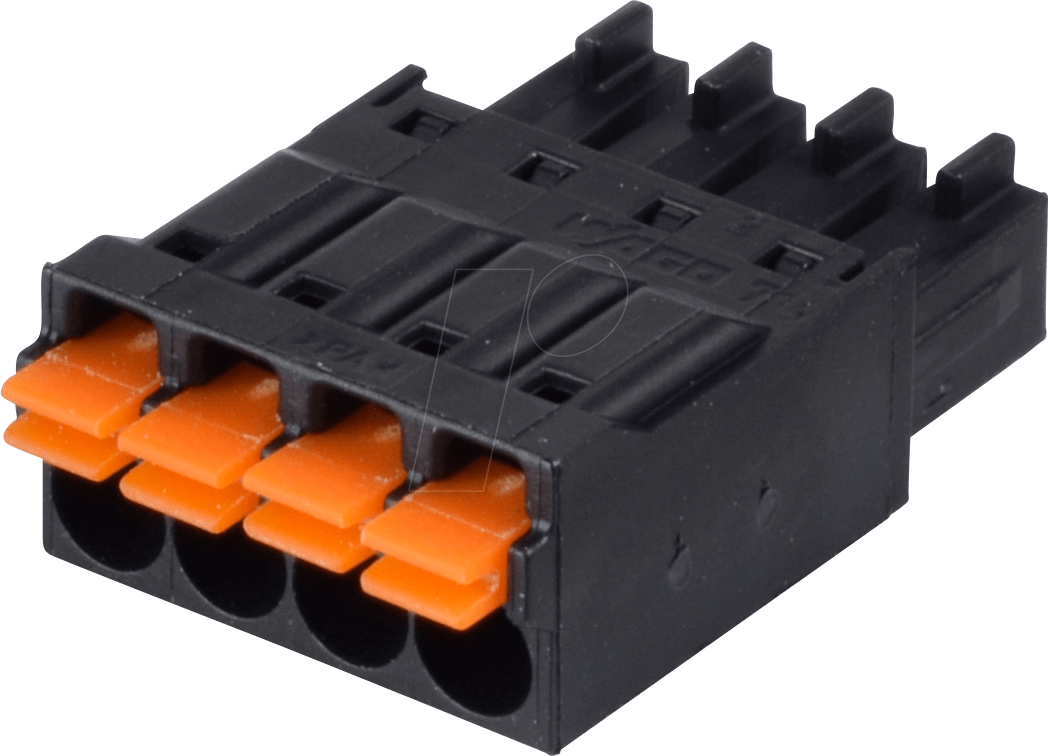 WAGO 714-104 - Federleiste, RM 3,5 mm, 4-pol, kodierbar