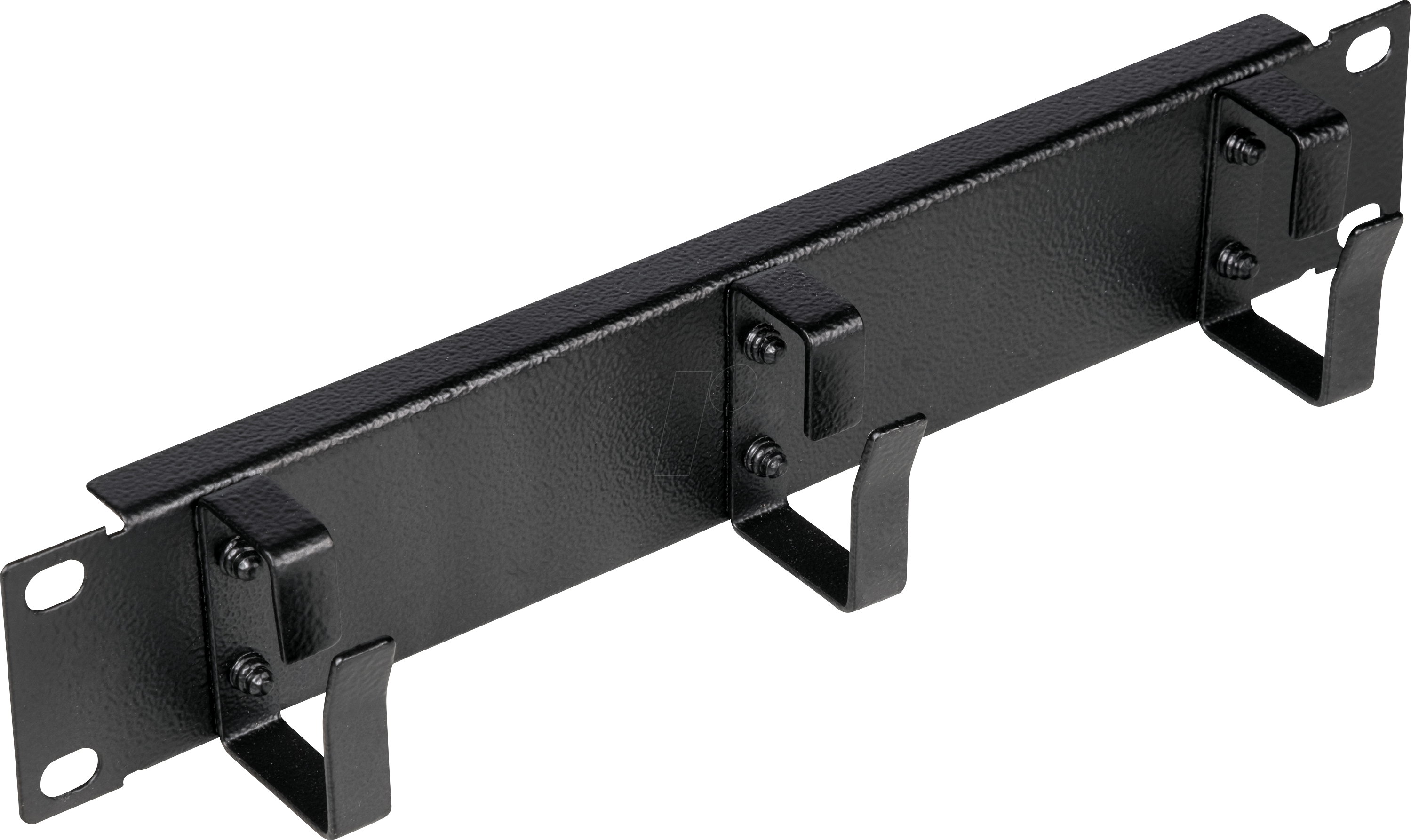 EQUIP EZMR-10-B - 10'' Kabelmanagement Panel, 3 Bügel, 1 HE, schwarz