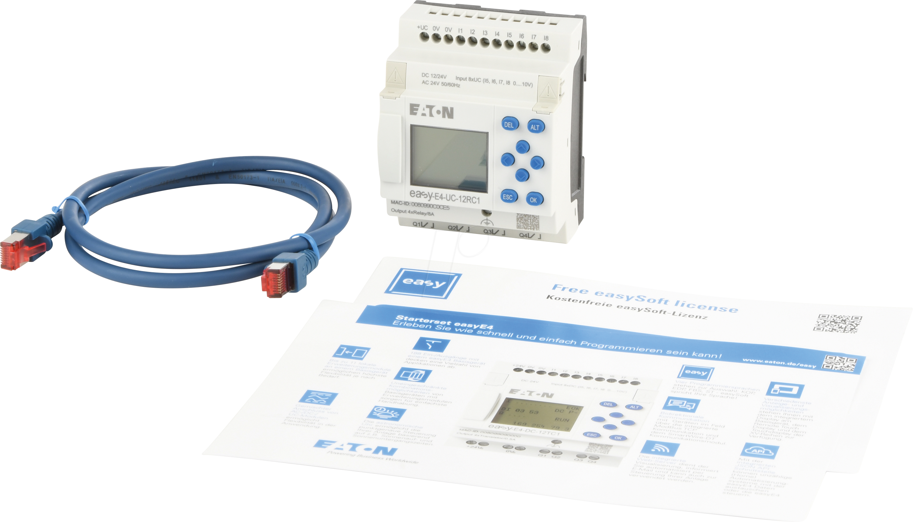 EASY-BOX-E4-UC1 - Starterkit, 8DI (4D/A) 4DO, 24 VDC/VAC