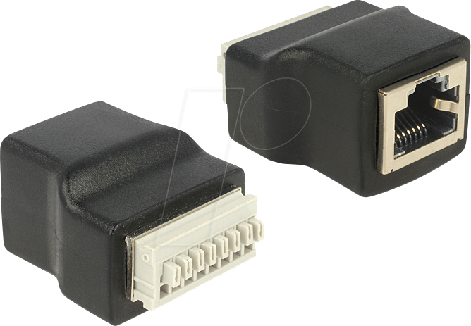 Thumbnail - DELOCK 65527 - Modular-Kupplung RJ45 Buchse / Terminalblock