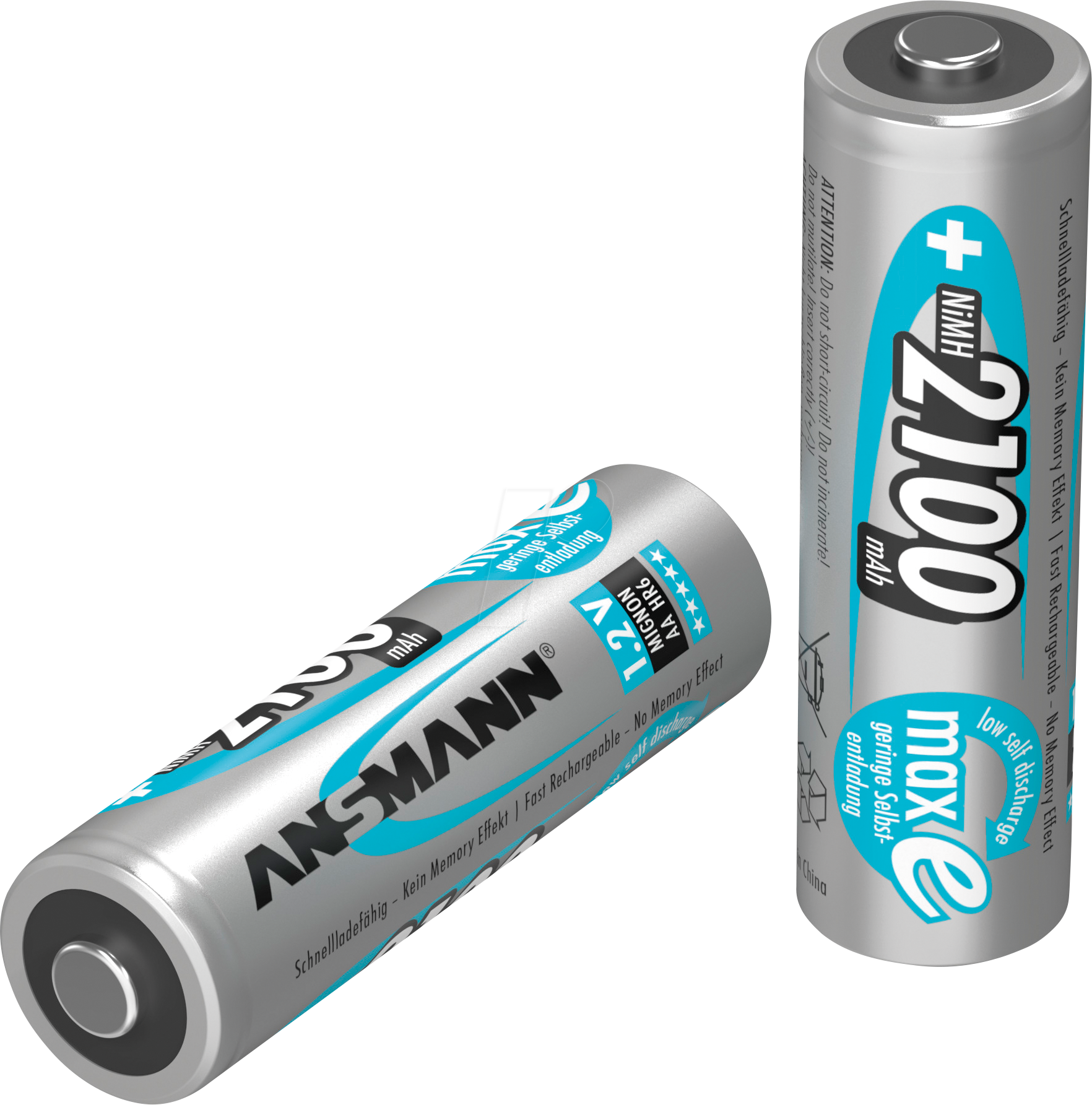 ANS 5030991 - maxE, NiMh Akku, AA (Mignon), 2100 mAh, 1er-Pack