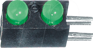 DIAL 553-0122F - LED-Baustein, grün, 3 mm, 16 mcd, 45°