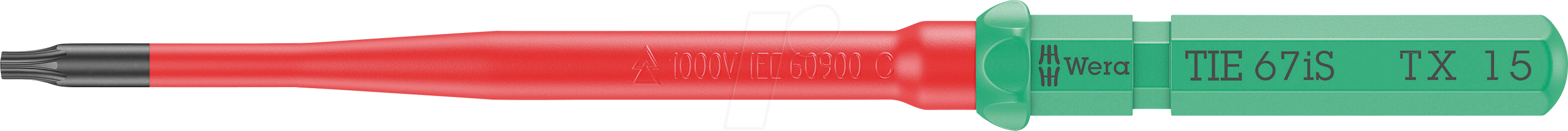 WERA 05006540001 - Wechselklinge Kraftform Kompakt VDE 67 iS, TORX (TX), 15