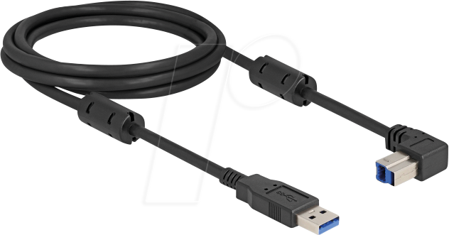 DELOCK 81113 - USB 5 Gb/s Kabel, A Stecker auf B Stecker, 90° unten, 2 m