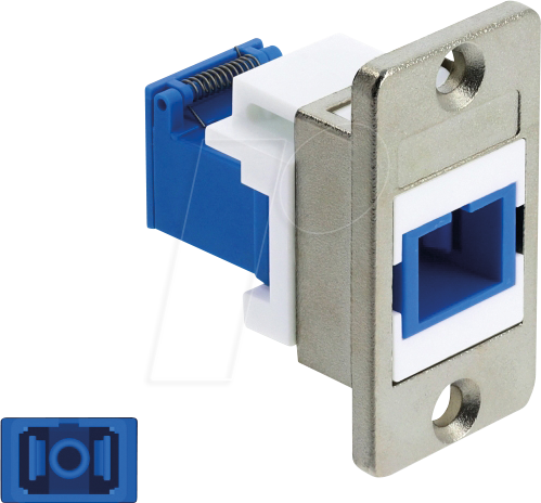 DELOCK 91106 - SC Simplex Einbaubuchse / Buchse, Laserschutzklappe
