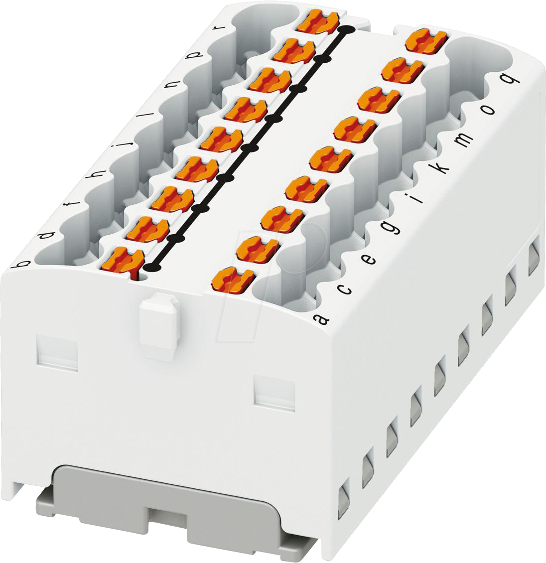 PHOE 3002780 - Verteilerblock PTFIX, 18X1,5, weiß