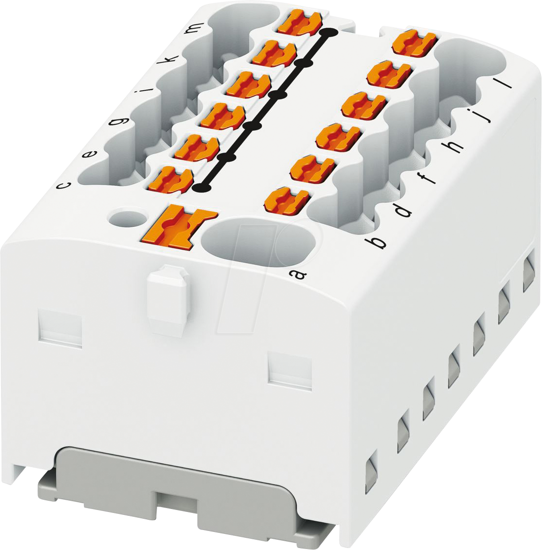 PHOE 1046972 - Verteilerblock PTFIX, 4/12x1,5, weiß
