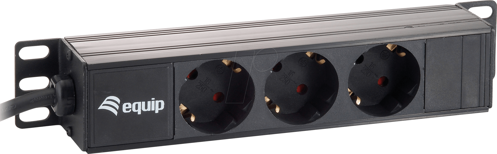 EQUIP 333299 - Steckdosenleiste 10'', 3-fach Schutzkontakt
