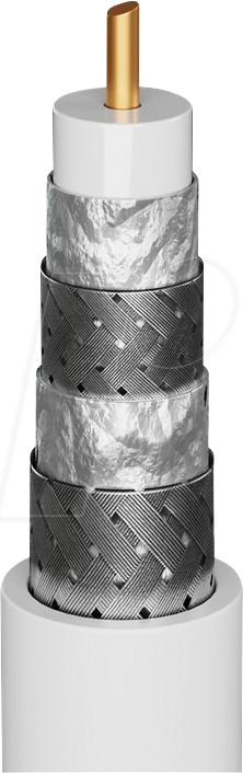 GOOBAY 74020 - Koaxialkabel, Ø 7,0 mm, 120 dB, 305 m