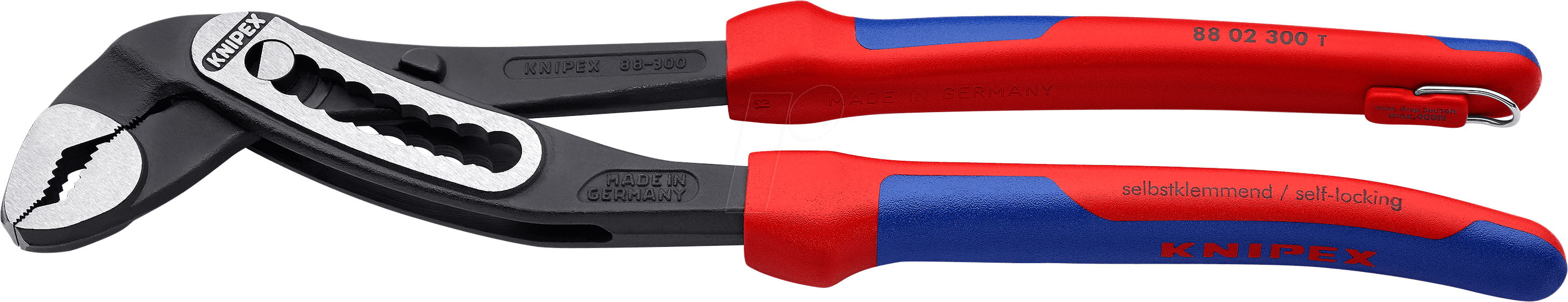 KN 88 02 300 T - Wasserpumpenzange, Alligator®, 300 mm, Kopf poliert