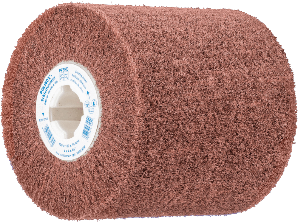 Thumbnail - PFERD 44641018 - POLINOX Vlies-Schleifwalze PNL Ø 100x100mm Keilnut 19 mm A180
