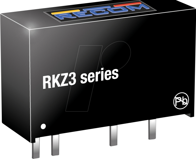 RKZ3-0505S - DC/DC-Wandler RKZ, 5 Vin, Single, 5 Vout, 600 mA, SIP7
