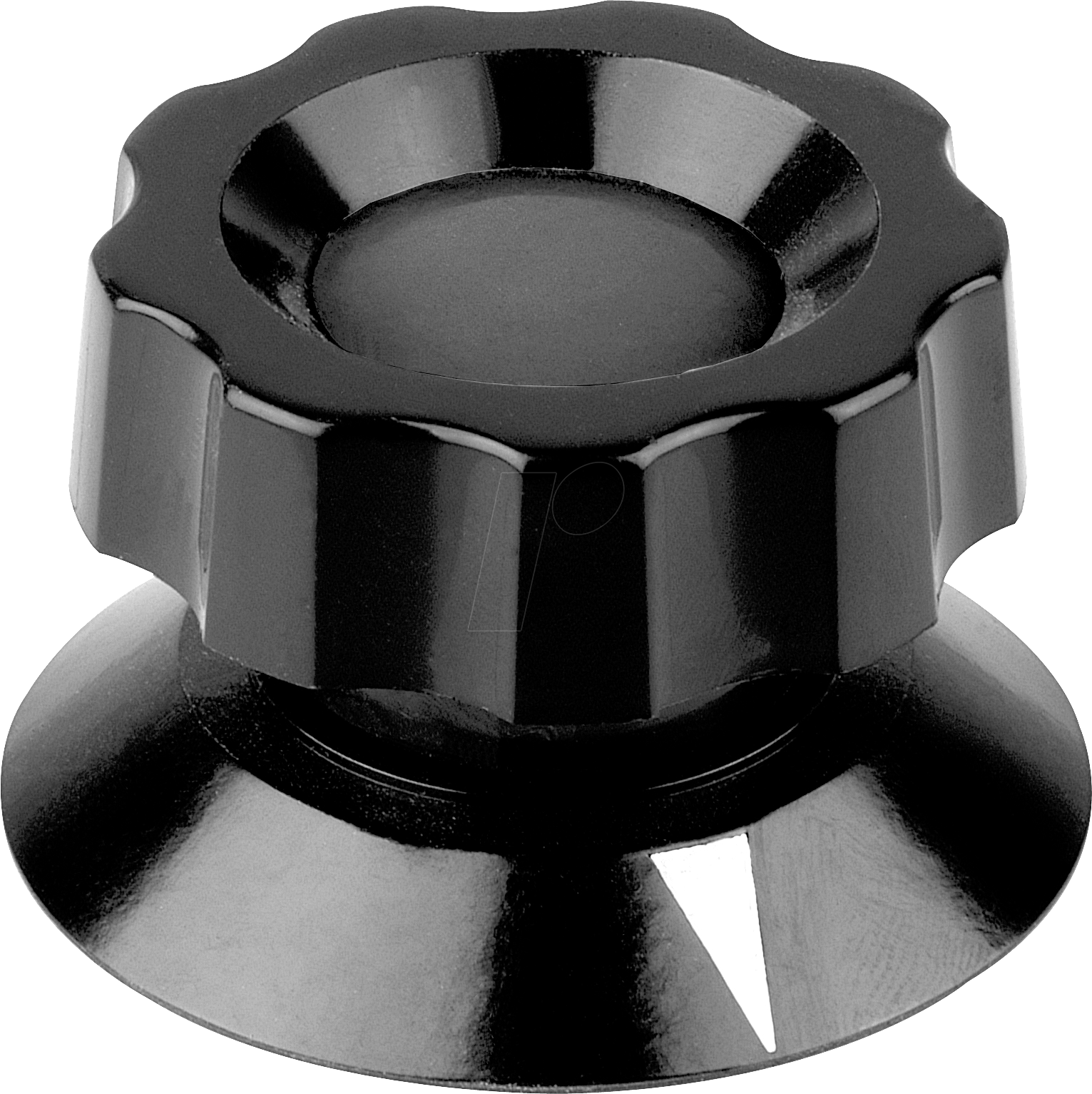 MEN 474.91 - Potentiometerknopf für Achse Ø 10 mm, schwarz