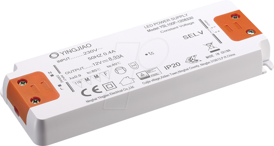 YSL100F-2403125 - LED-Netzteil, 75 W, 24 V, 3,125 A, CV