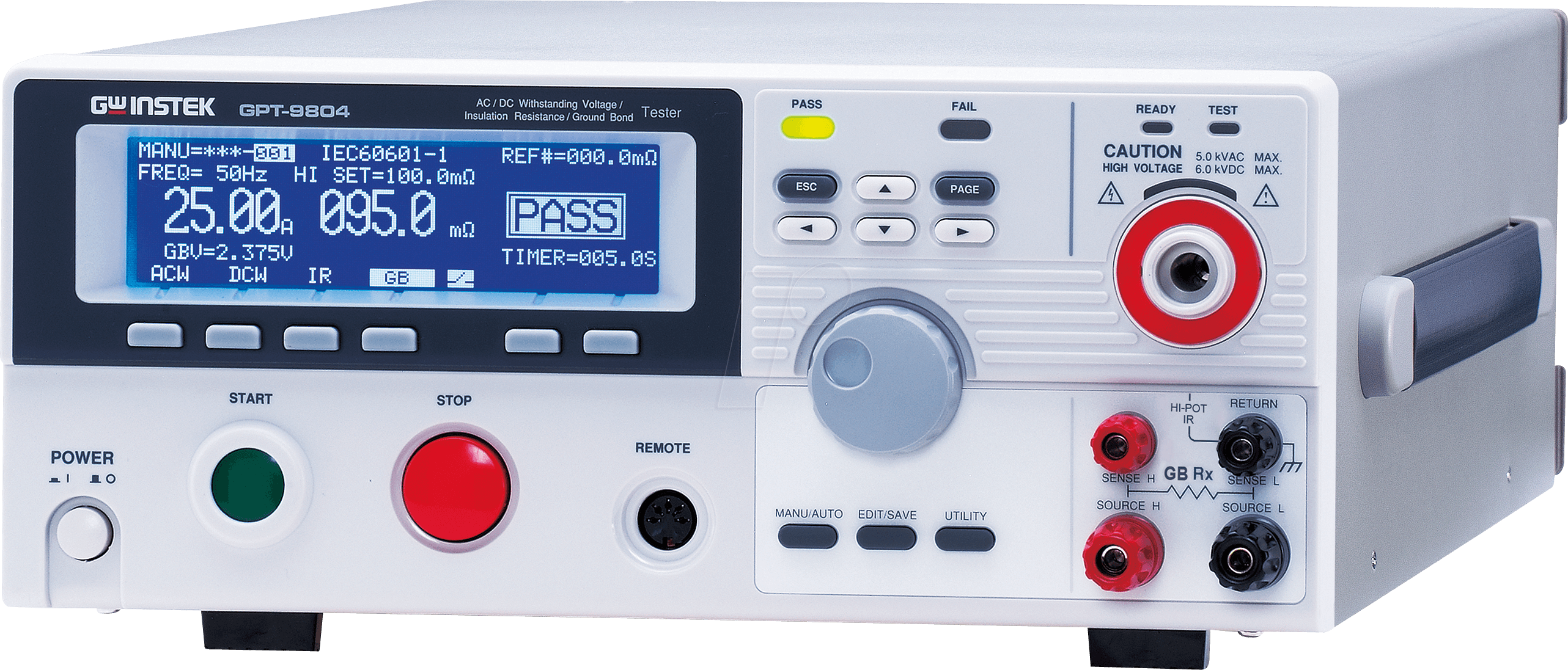 GPT-9804 - Sicherheitstester GPT-9804, 200 VA AC/DC, Erdungsmessung