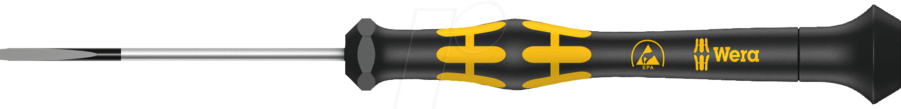 WERA 05030103001 - Schraubendreher Kraftform Micro, Schlitz, 2 mm