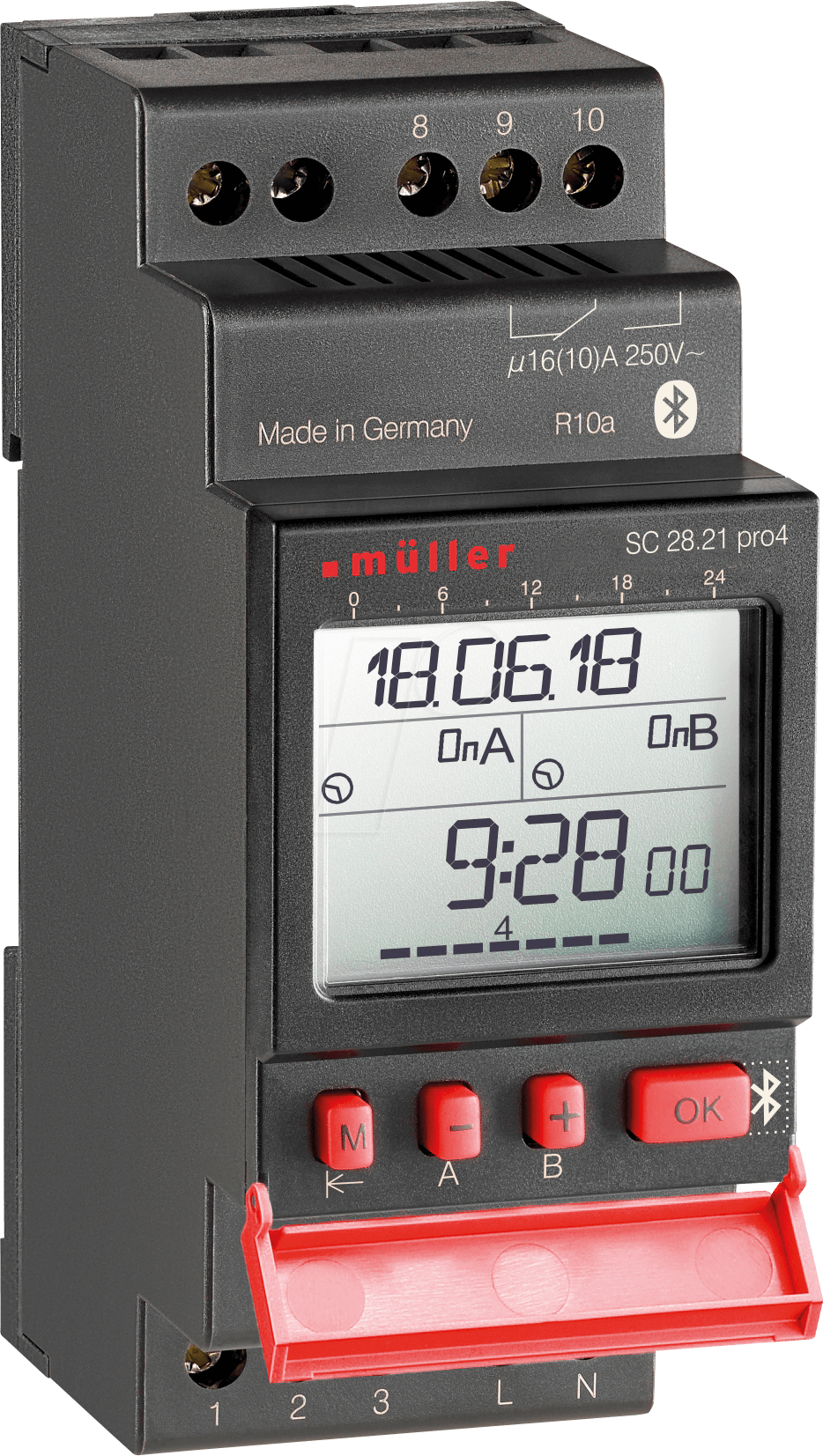 MU SC2821PRO230 - Digitale Wochenzeitschaltuhr, 2 Kanal 230V