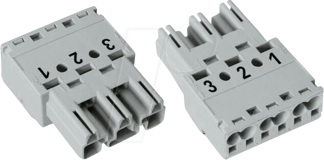 WAGO 770-253 - WINSTA® MIDI Stecker, 3-pol, ohne Zugentlastung