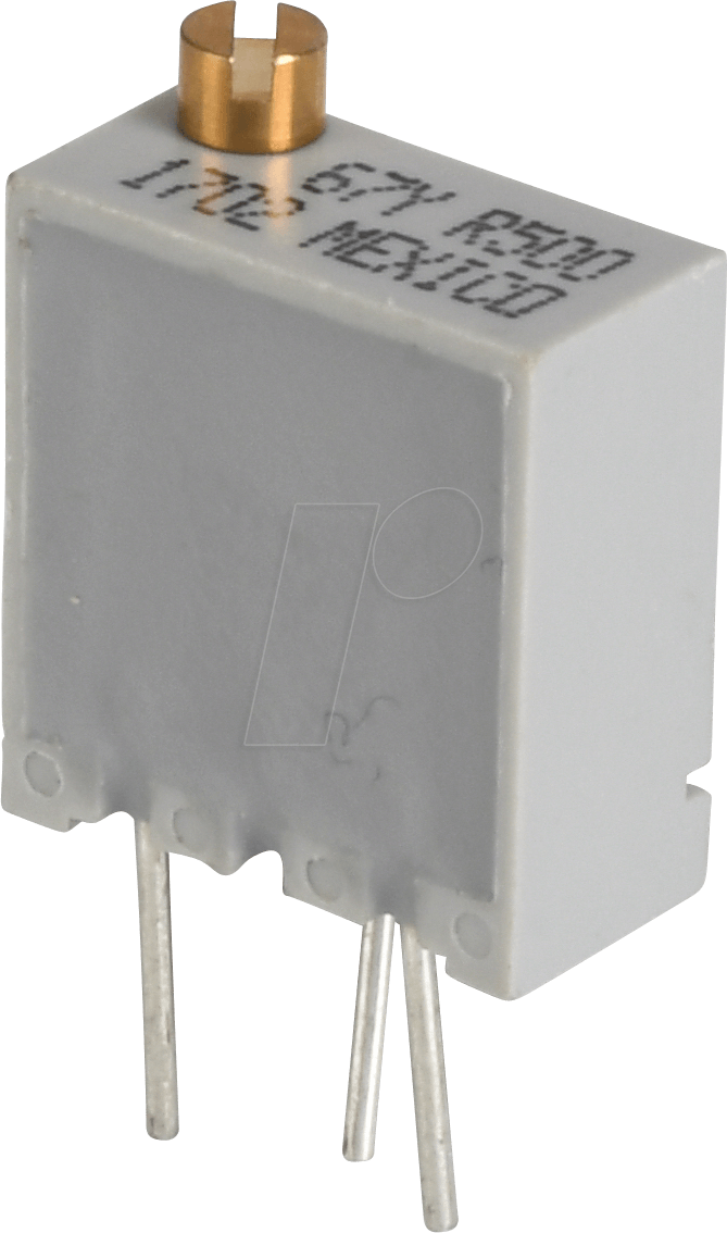 BI 67YR1KLFTB - Spindeltrimmer, 20 Gänge, 1 kOhm, linear