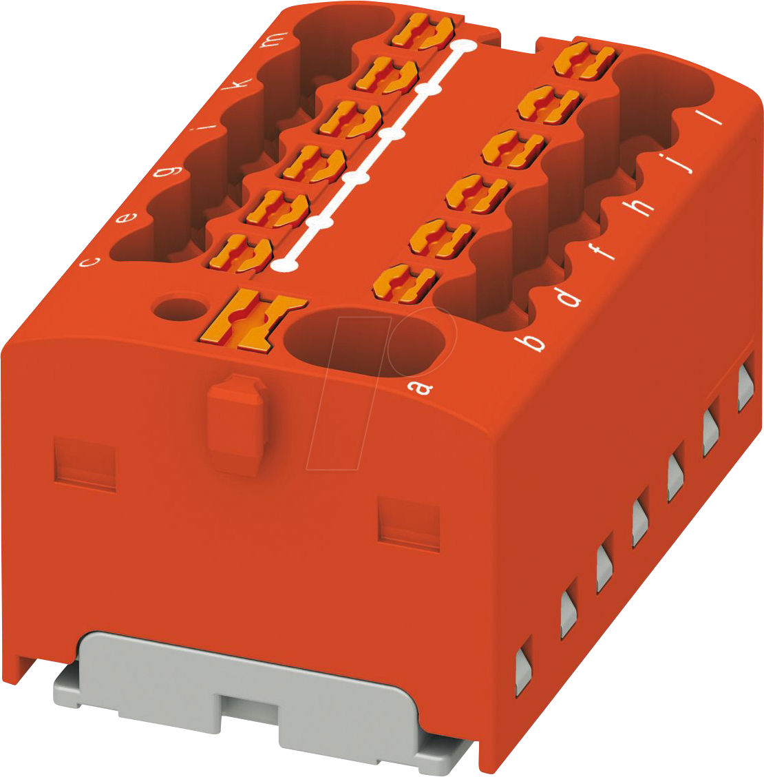 PHOE 1046963 - Verteilerblock PTFIX, 4/12x1,5, rot