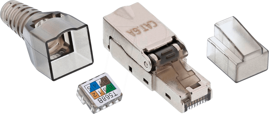 INL 76204A - Cat.6A feldkonfektionierbarer RJ45 Stecker, 500 MHz