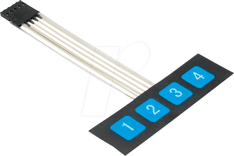 DEBO TAST 1X4 - Entwicklerboards - Folientastatur, 1x 4 Ziffern
