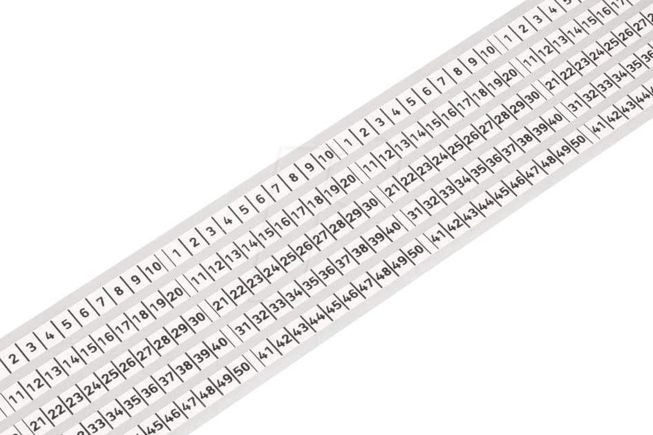 WAGO 210-833 - Beschriftungsstreifen, für Smart Printer, 6 mm, weiß