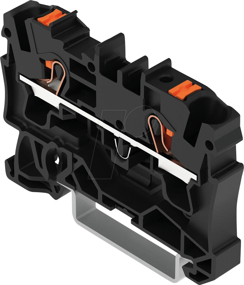 Thumbnail - WAGO 2202-1405 - 4-Leiter-Durchgangsklemme, mit Drücker 2,5 mm², schwarz
