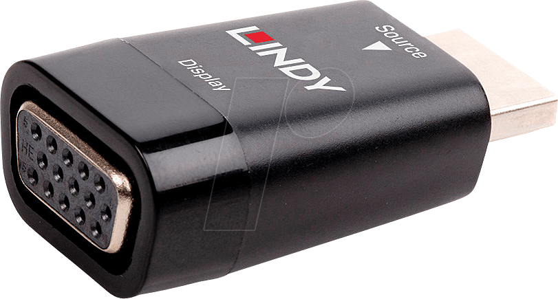 LINDY 38194 - HDMI Adapter, HDMI Stecker auf VGA Buchse
