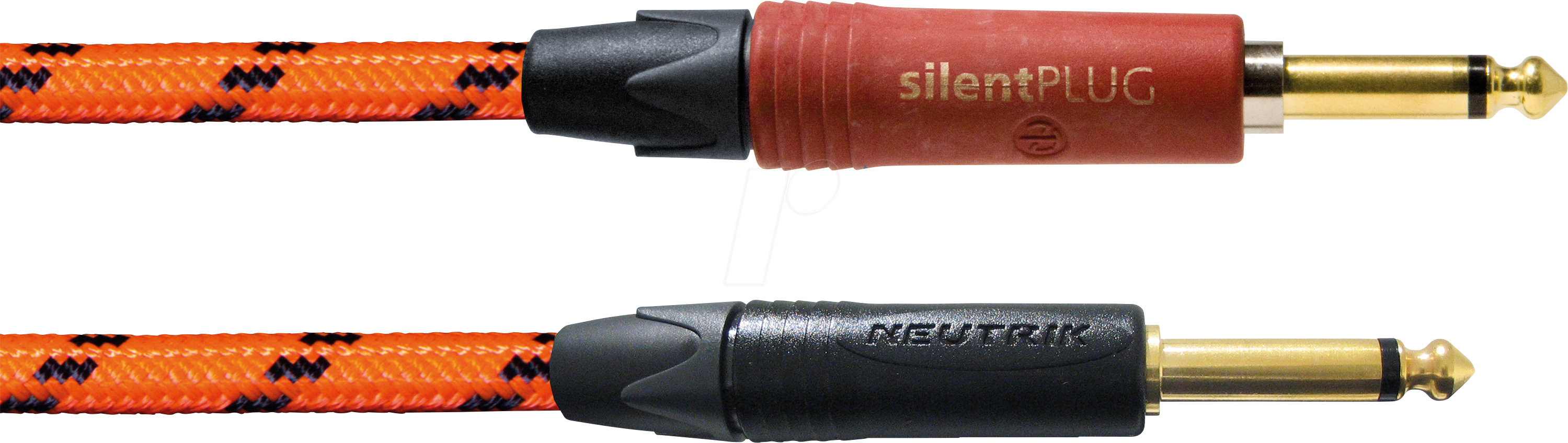 BLACKLIGHT 3PPOS - Instrumentenkabel BLACKLIGHT PP-SILENT, 3 m, orange, 6,3 mm Mono