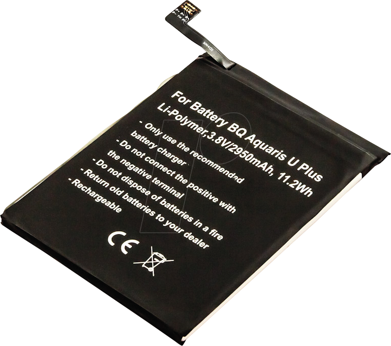 AKKU 13324 - Smartphone-Akku für BQ-Geräte, Li-Po, 2950 mAh