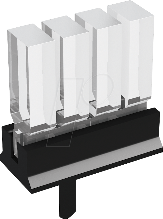 MEN 1296.4104 - Lichtleiter, SMD, 4-fach 5mm, 3x2mm, stehend